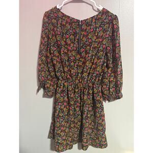 XXI Floral Long Sleeve Mini Dress – Size M
